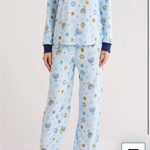 Women’s Blue Hanukkah Pajamas